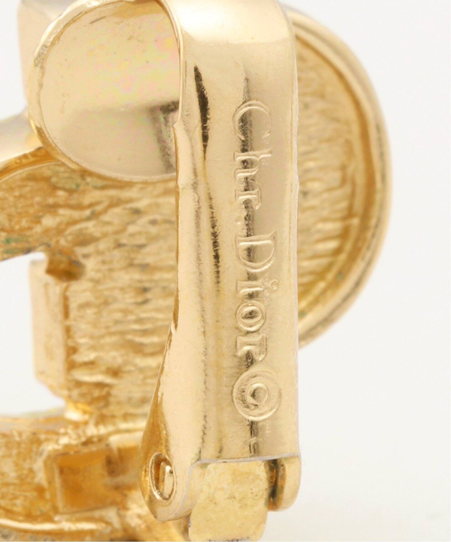 VINTAGE DIOR/ディオール 】earring logo(両耳)（イヤリング