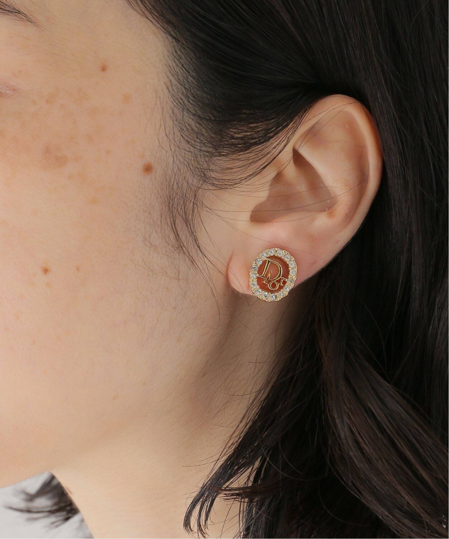 VINTAGE DIOR/ディオール 】earring logo(両耳)（イヤリング