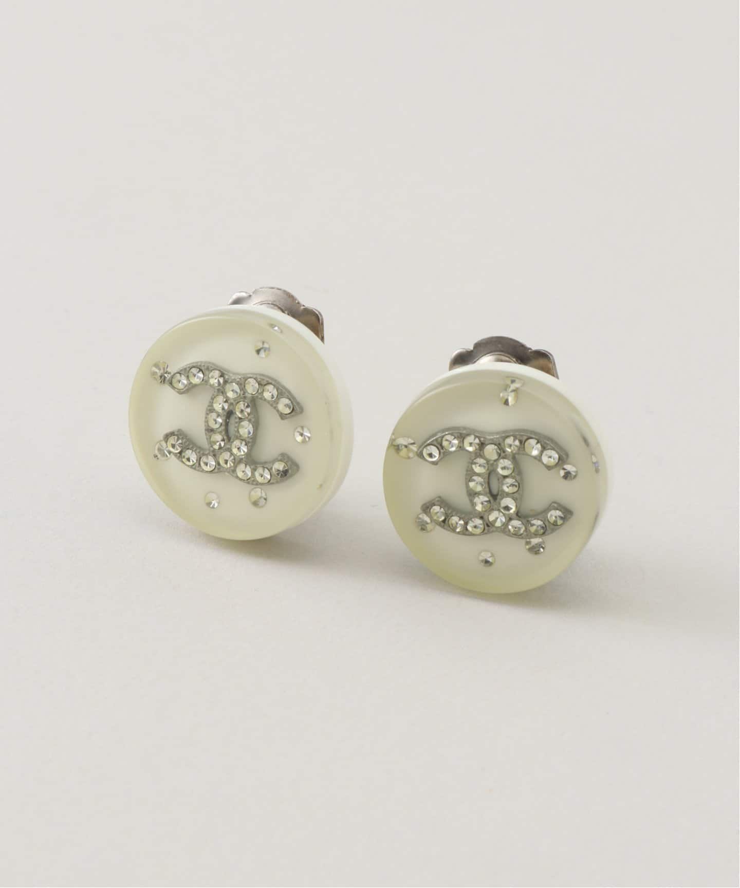 【CHANEL】Chanel vintage ear clip★イヤリング VINTAGE CHANEL/シャネル】 earring logo(両耳)（イヤリング
