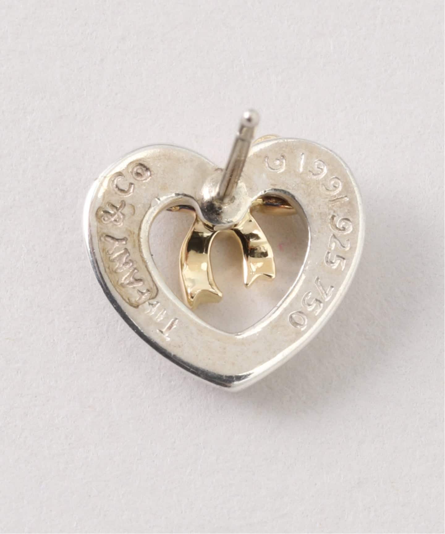 VINTAGE TIFFANY&Co./ティファニー】Heart ribbon pierce(両耳