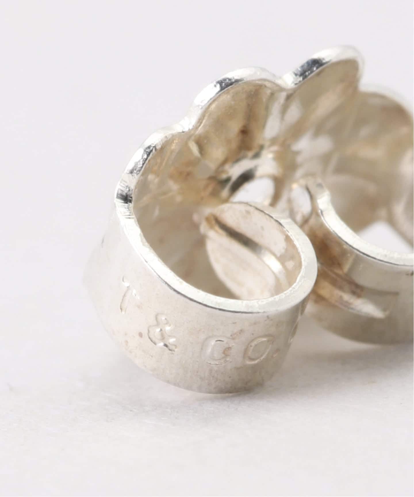 VINTAGE TIFFANY&Co./ティファニー】Heart ribbon pierce(両耳