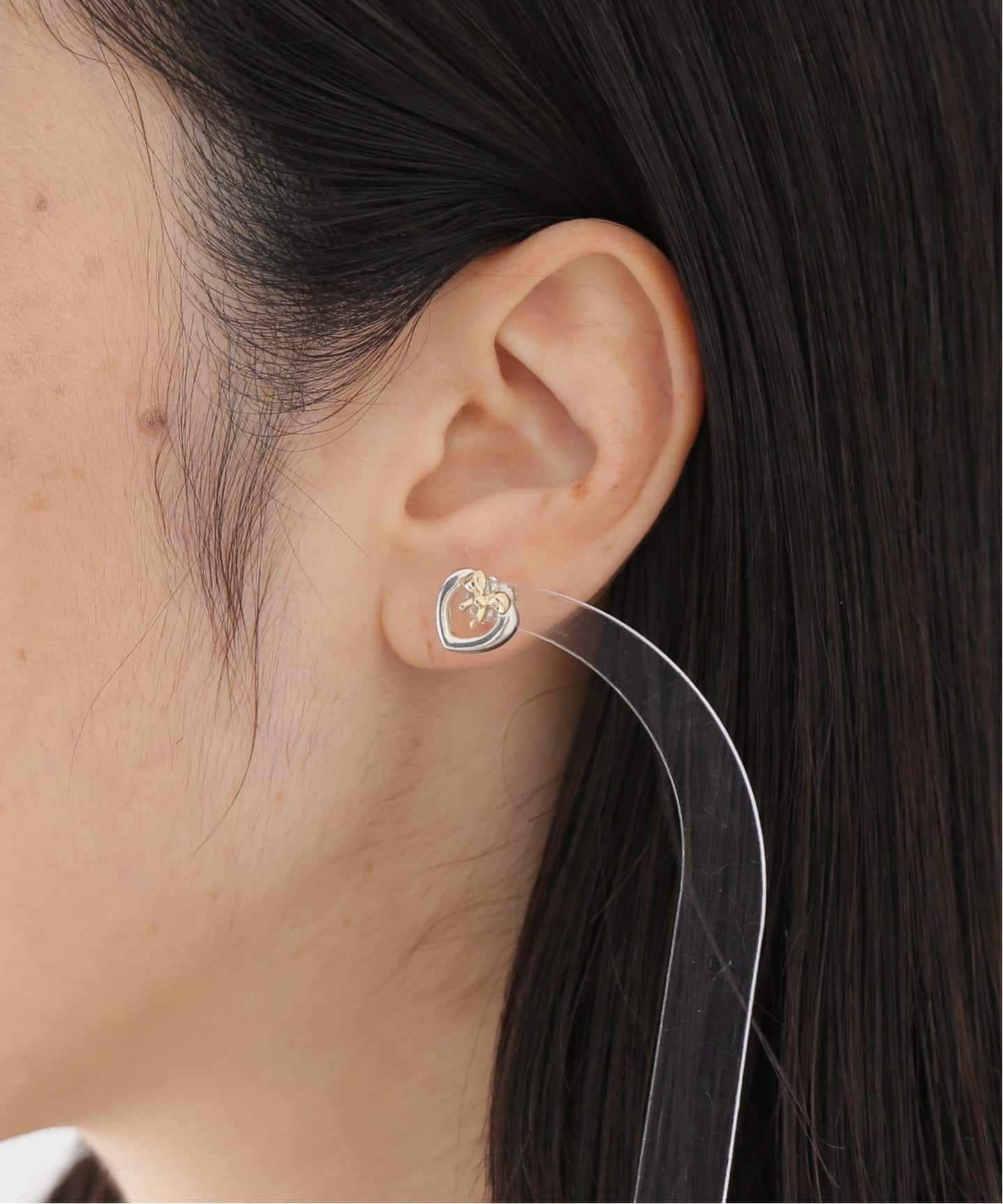 VINTAGE TIFFANY&Co./ティファニー】Heart ribbon pierce(両耳