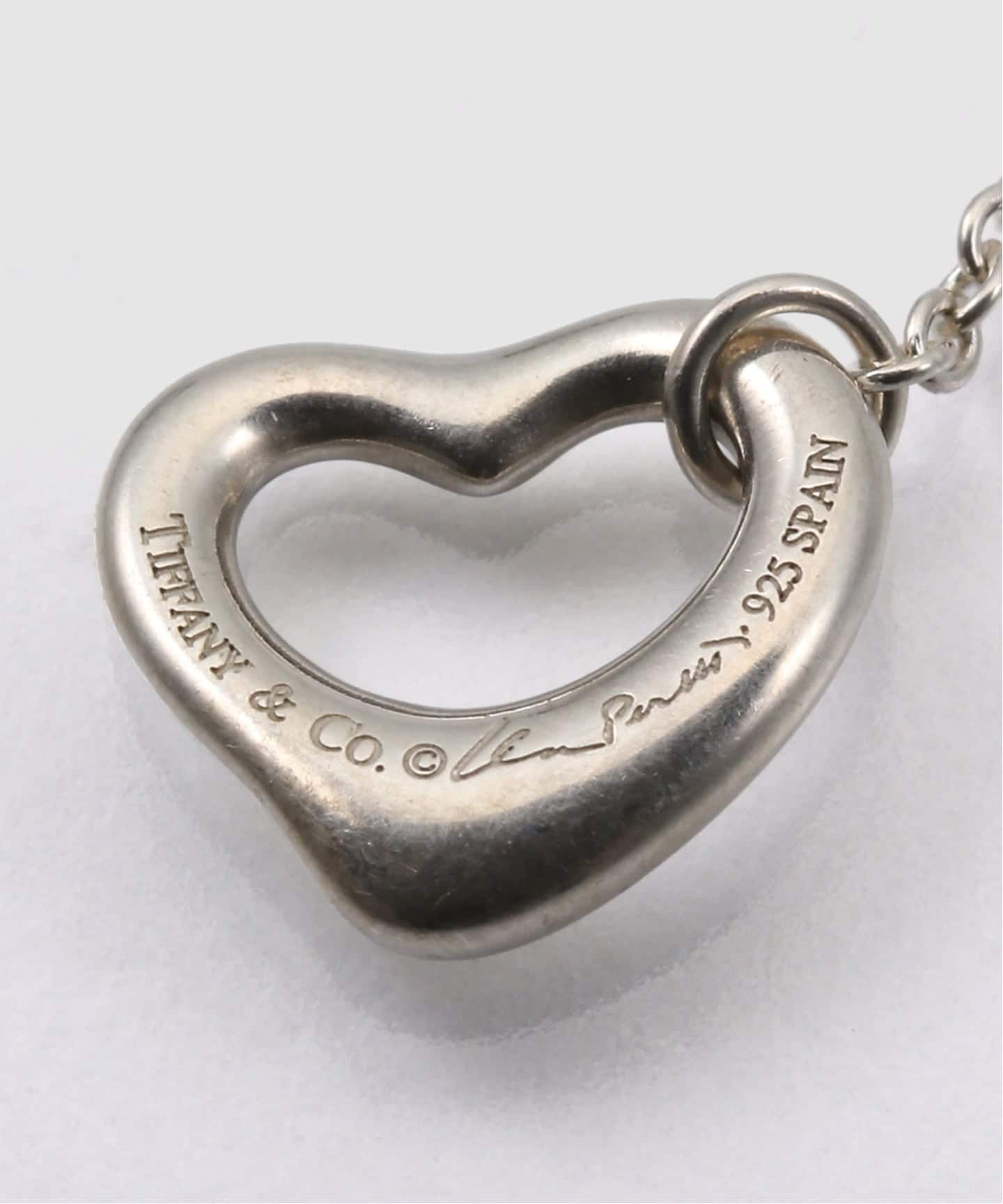 Tiffanyヴィンテージハート型 キルティング調 ピアス VINTAGE TIFFANY&Co./ティファニー】Open heart swing pierce (両耳
