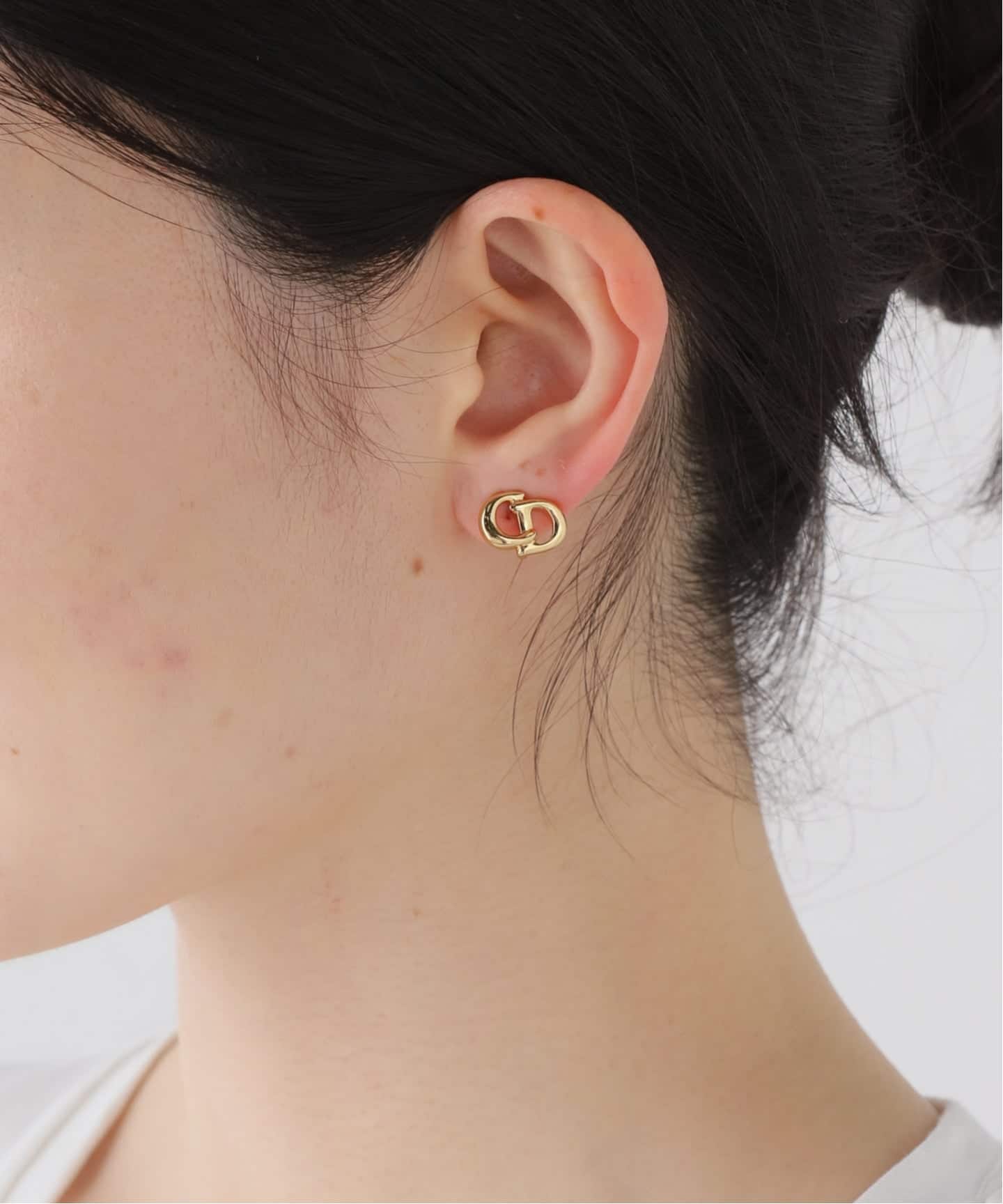 VINTAGE DIOR/ディオール 】earring logo(両耳)（イヤリング