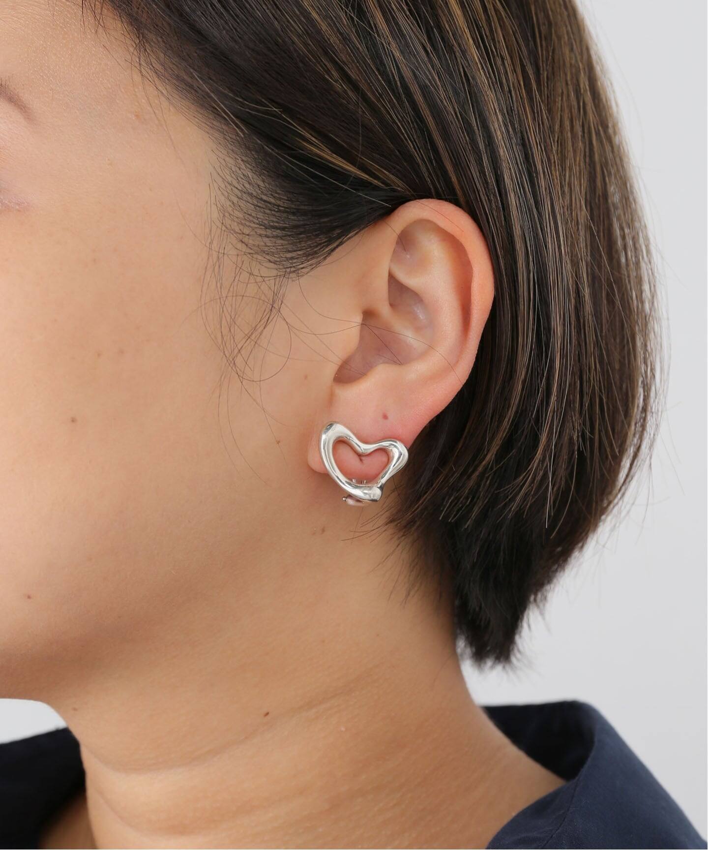 VINTAGE TIFFANY&Co./ティファニー】Open heart earring m (両耳