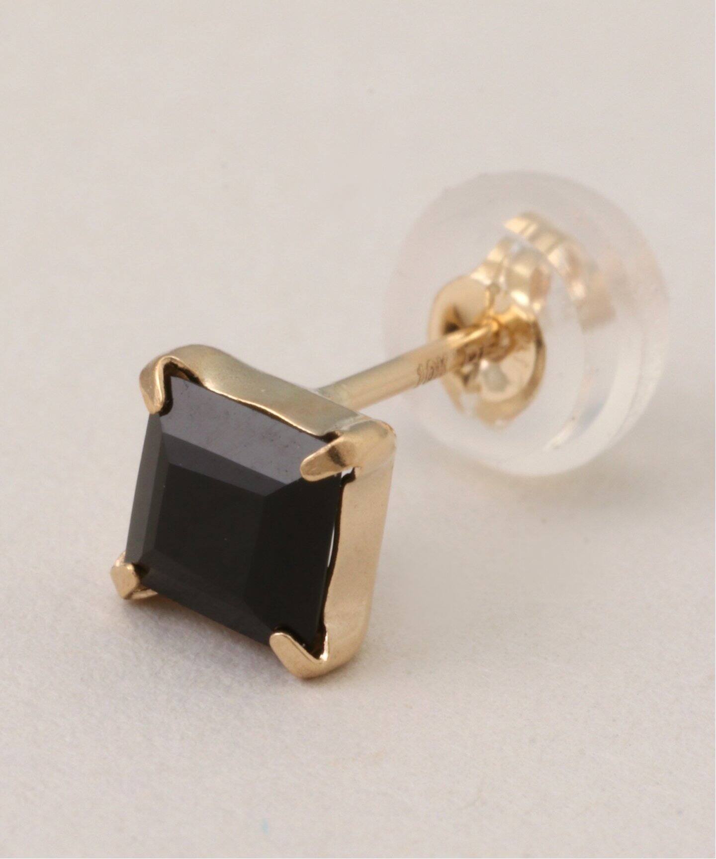 10K onyx pierce(両耳)（ピアス（両耳用））｜DECOUVERTE