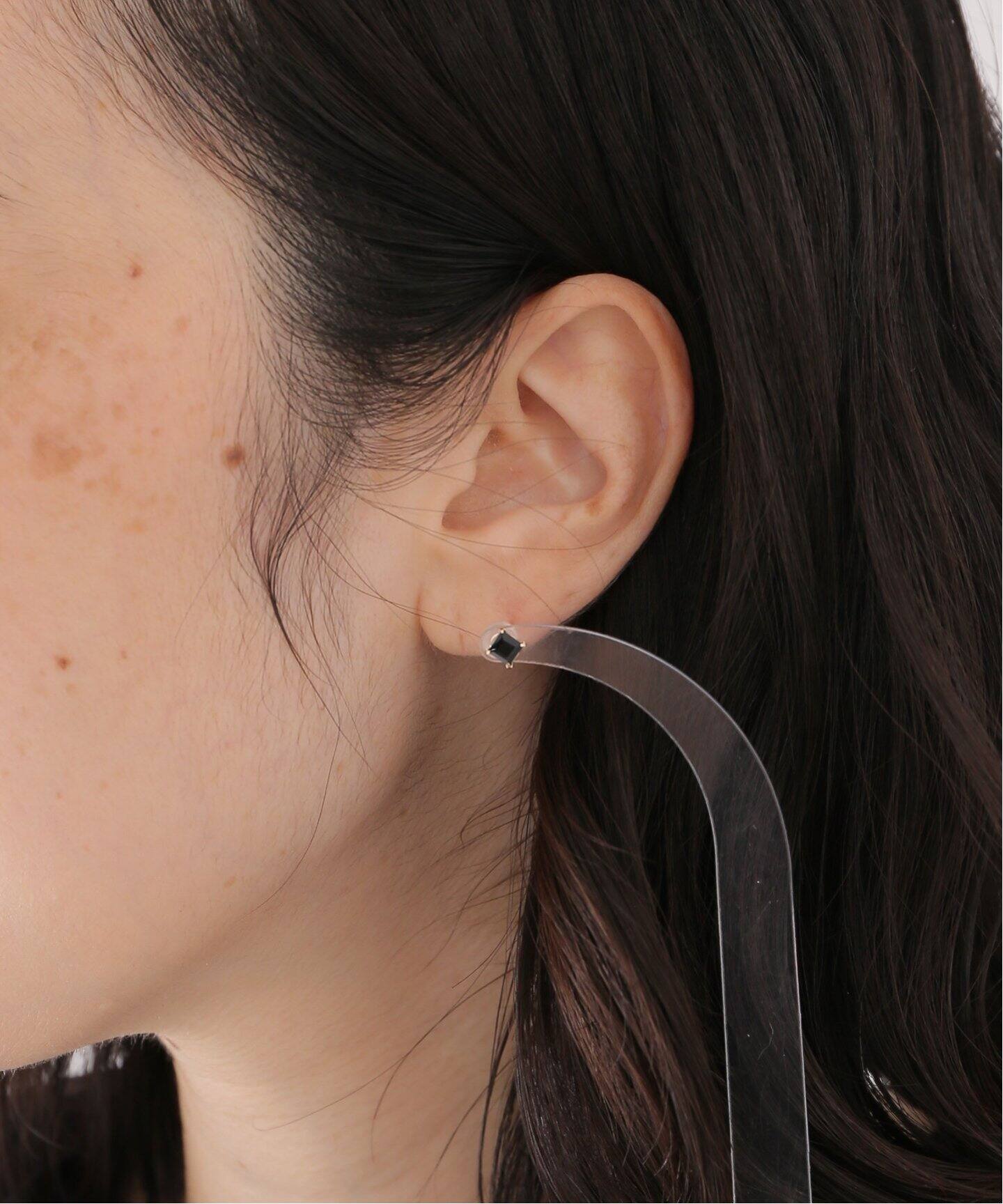 Découverte デクーヴェルト ENSEMBLE k10 ピアス 10K onyx pierce(両耳)（ピアス（両耳用））｜DECOUVERTE