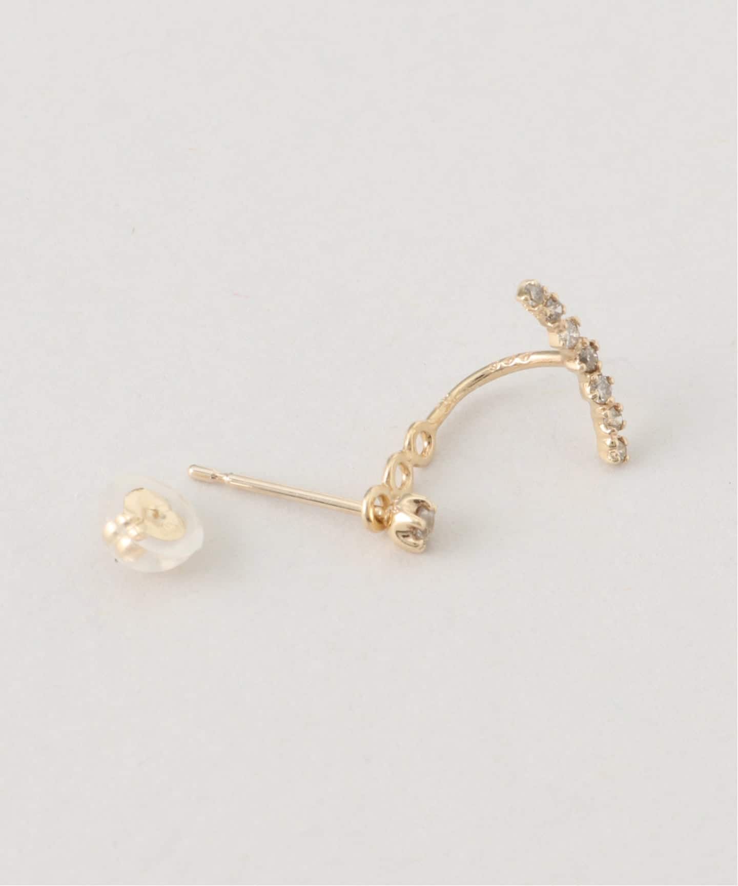 Découverte デクーヴェルト ENSEMBLE k10 ピアス 10K star drop pierce(両耳)（ピアス（両耳用））｜DECOUVERTE