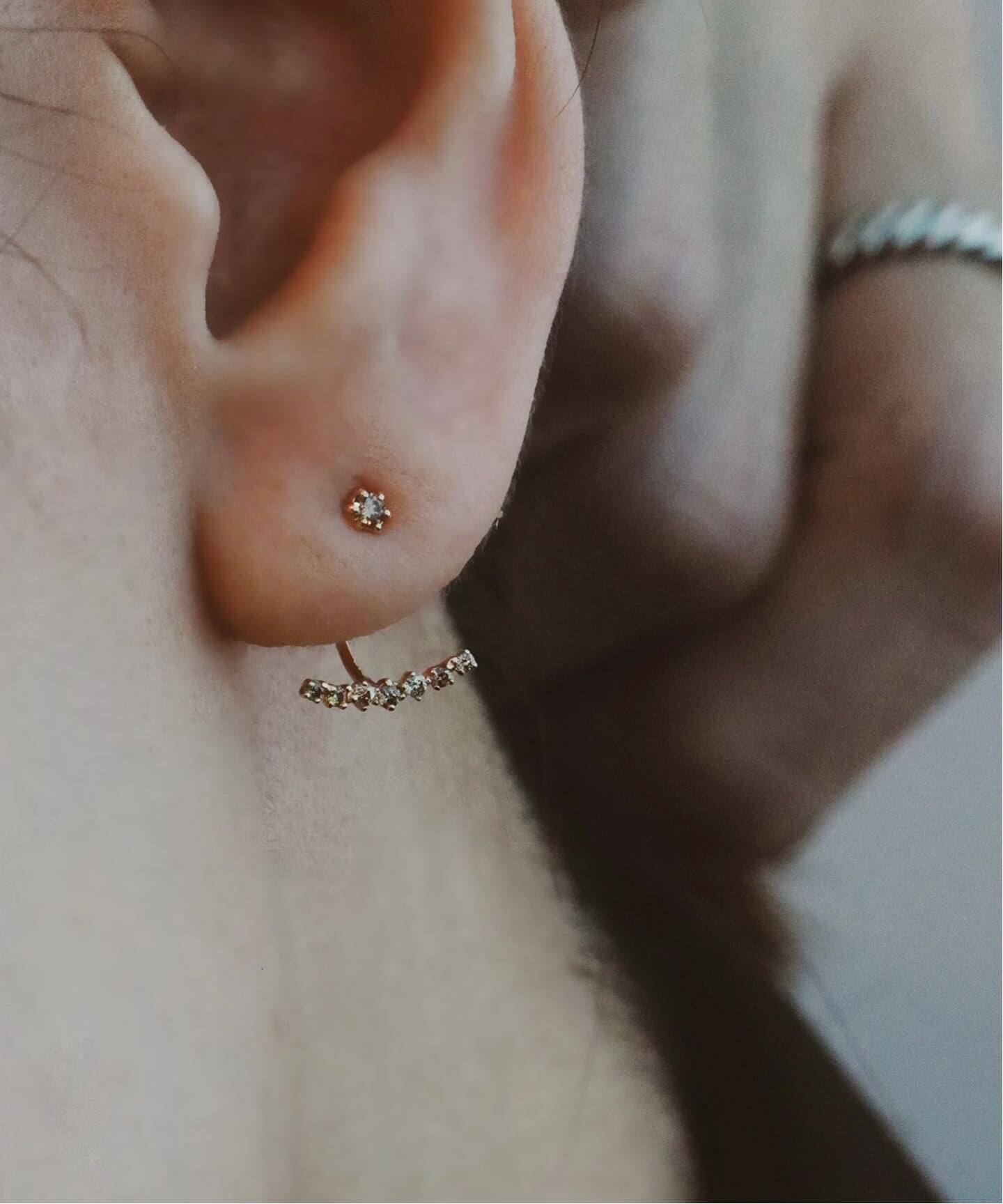 ノーブランド ピアス 両耳 no brand（ノーブランド）の「両耳用（2点セット）fuck ファック