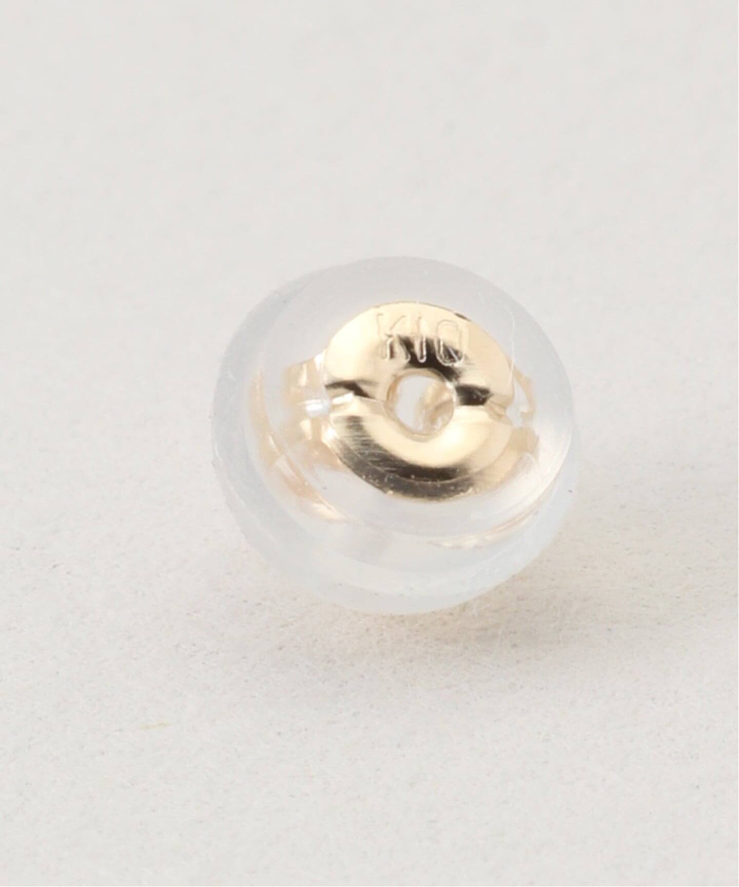 10K square onyx pierce(両耳)（ピアス（両耳用））｜DECOUVERTE