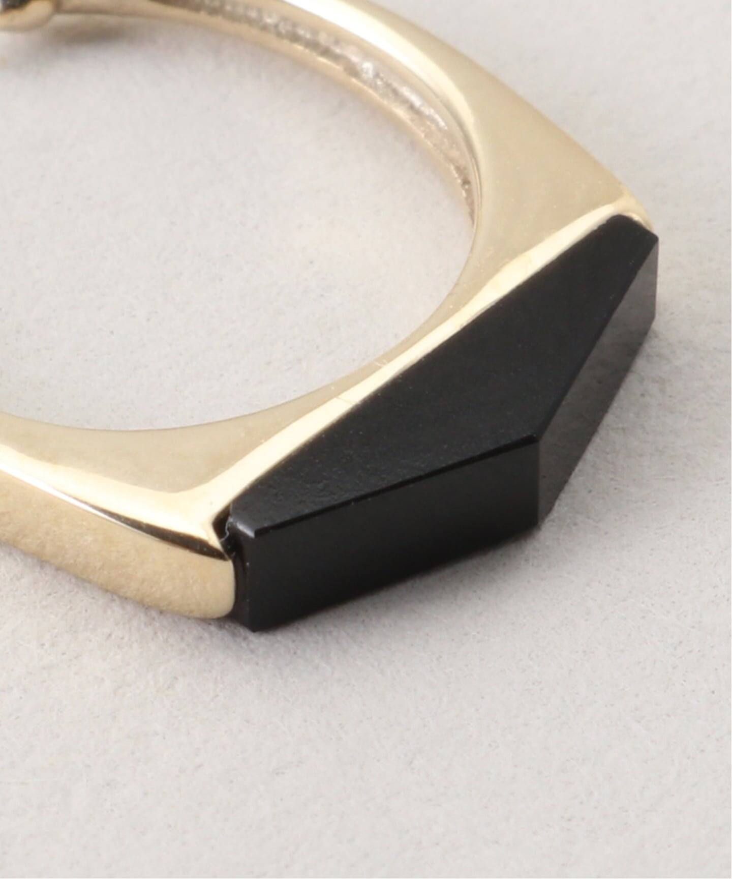 10K onyx ear cuff(片耳)（イヤーカフ）｜DECOUVERTE（デクーヴェルト