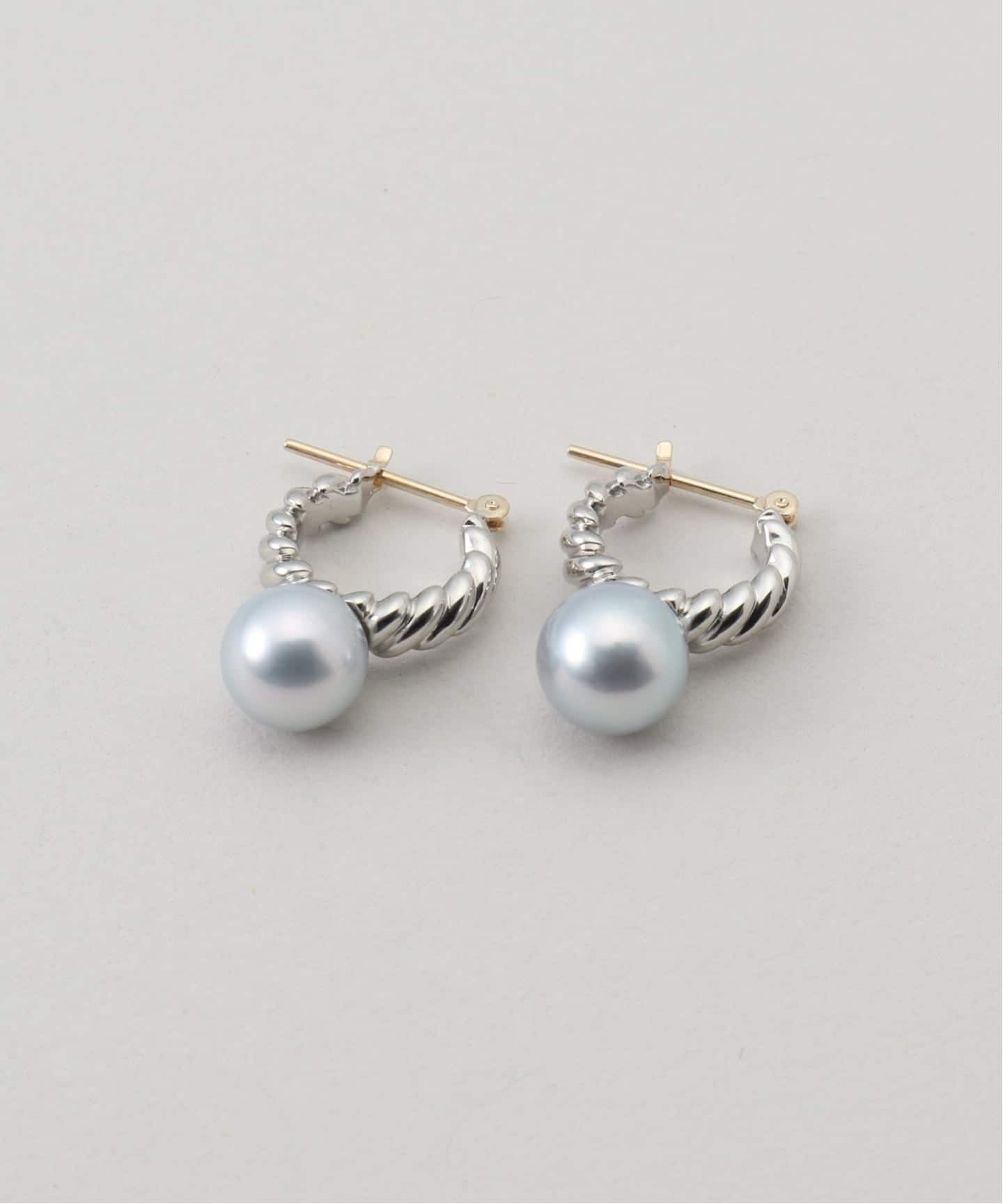 SV925 akoya ripple pierce(両耳)（ピアス（両耳用））｜DECOUVERTE