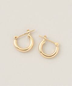 18K 0.2pipe/1.0cm hoop pierce(両耳)（ピアス（両耳用 