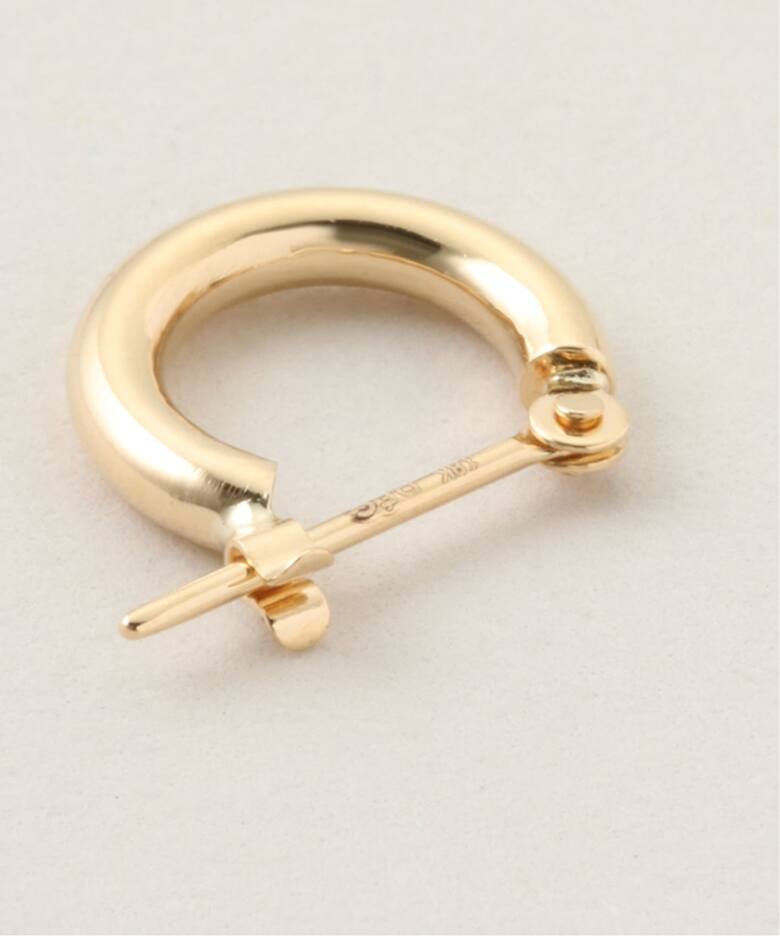 18K 0.2pipe/1.0cm hoop pierce(両耳)（ピアス（両耳用 