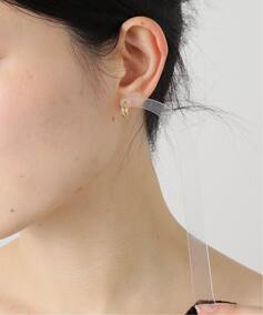 18K 0.2pipe/1.0cm hoop pierce(両耳)（ピアス（両耳用 