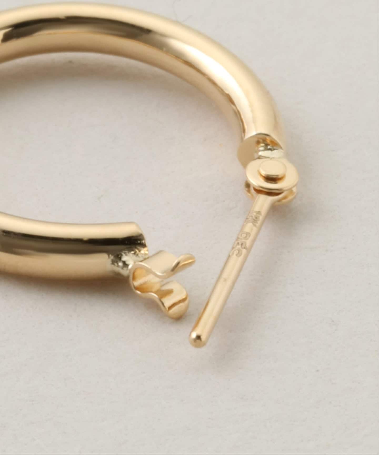 18K 0.2pipe/1.5cm hoop pierce(両耳)（ピアス（両耳用