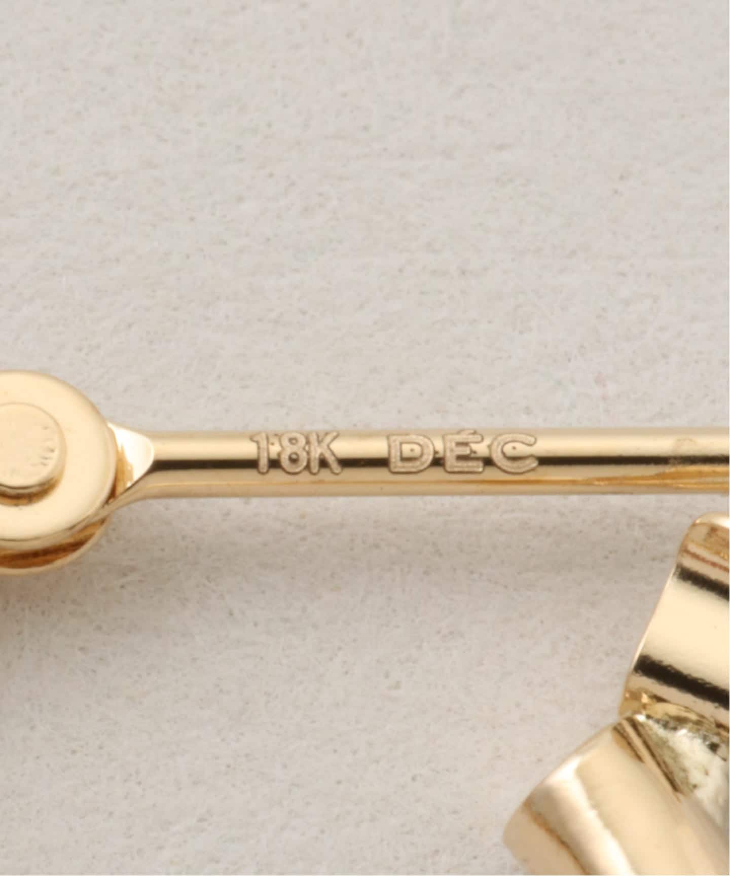 18K 0.2pipe/1.5cm hoop pierce(両耳)（ピアス（両耳用