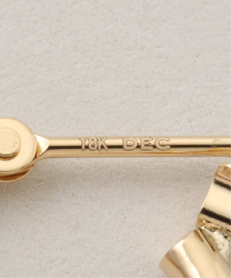 18K 0.2pipe/1.5cm hoop pierce(両耳)（ピアス（両耳用 