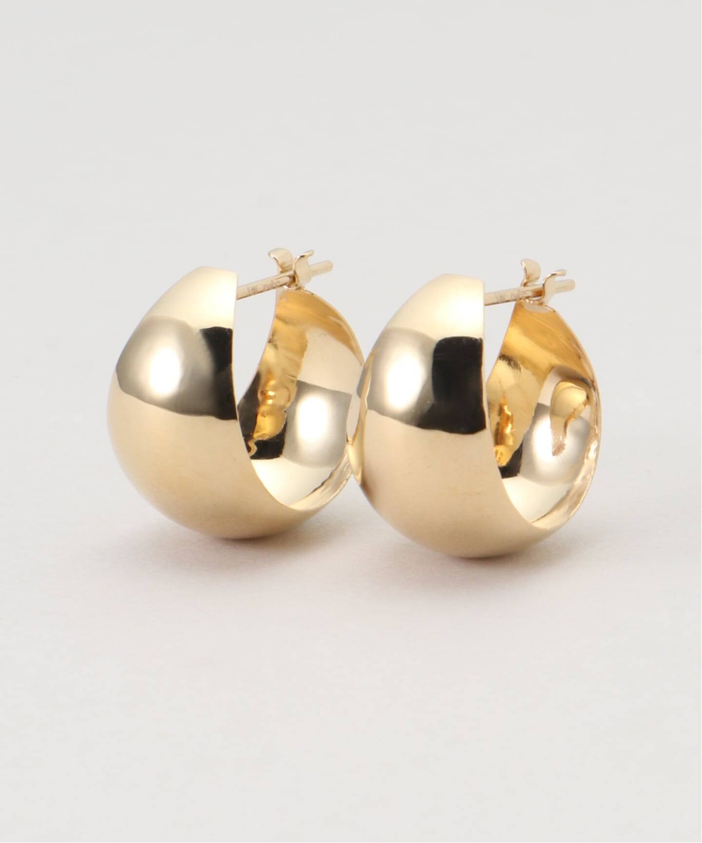 18K wide volume pierce(両耳)（ピアス（両耳用））｜DECOUVERTE