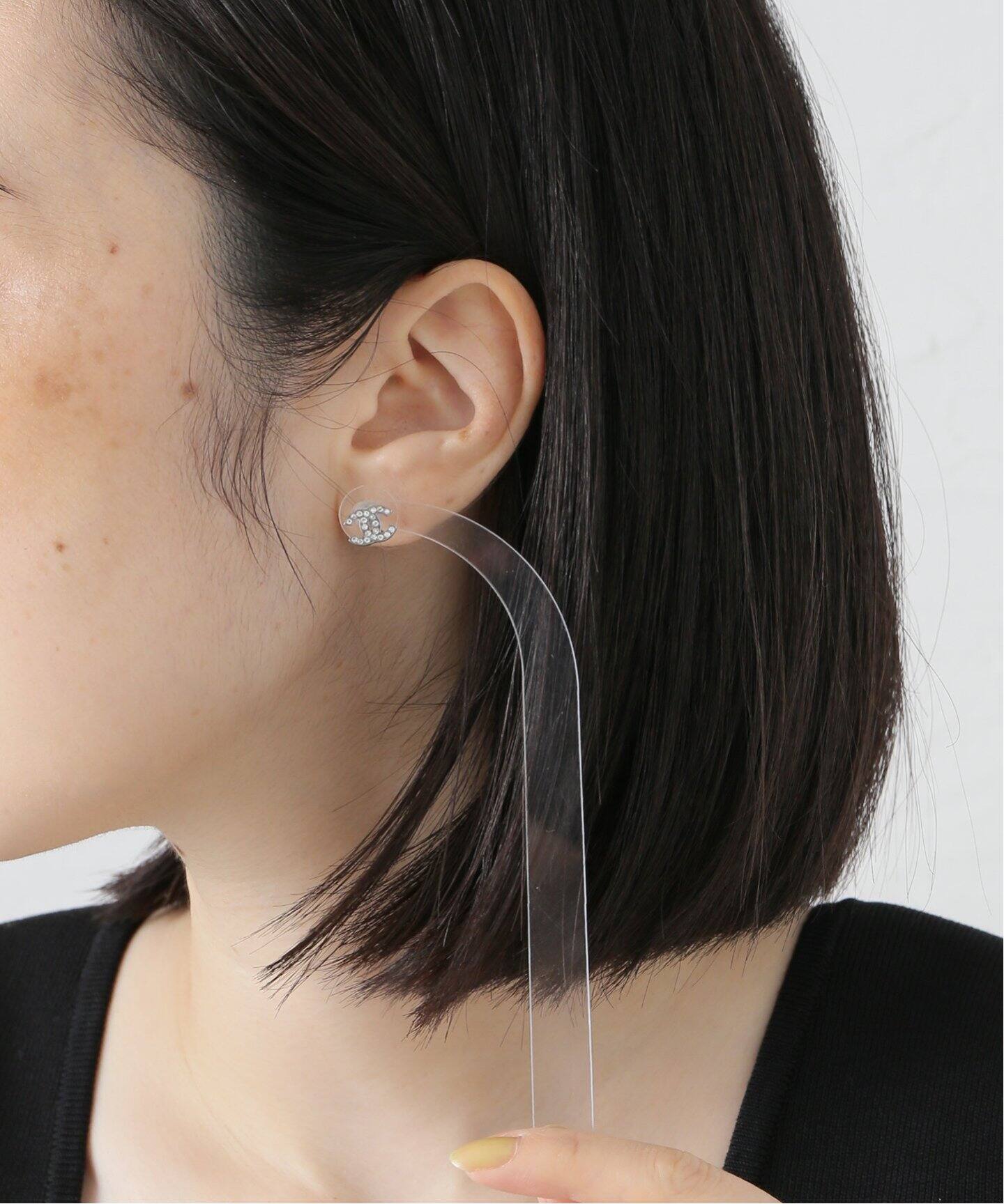 VINTAGE CHANEL/シャネル】CC pierce rs(両耳)（ピアス（両耳用