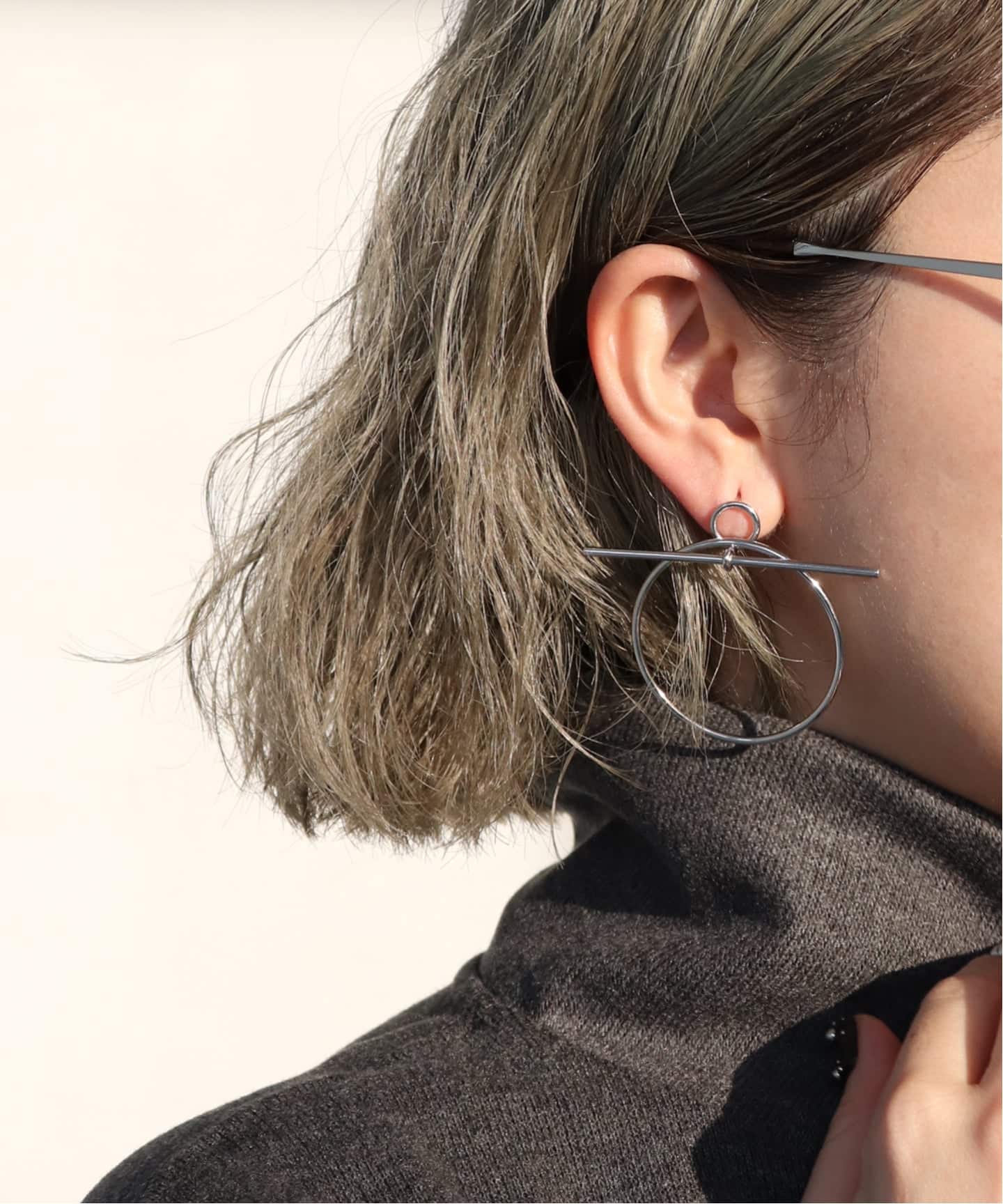 エルメス　両耳　ワープ　ピアス HERMES/エルメス】Loop pierce(両耳)（ピアス（両耳用