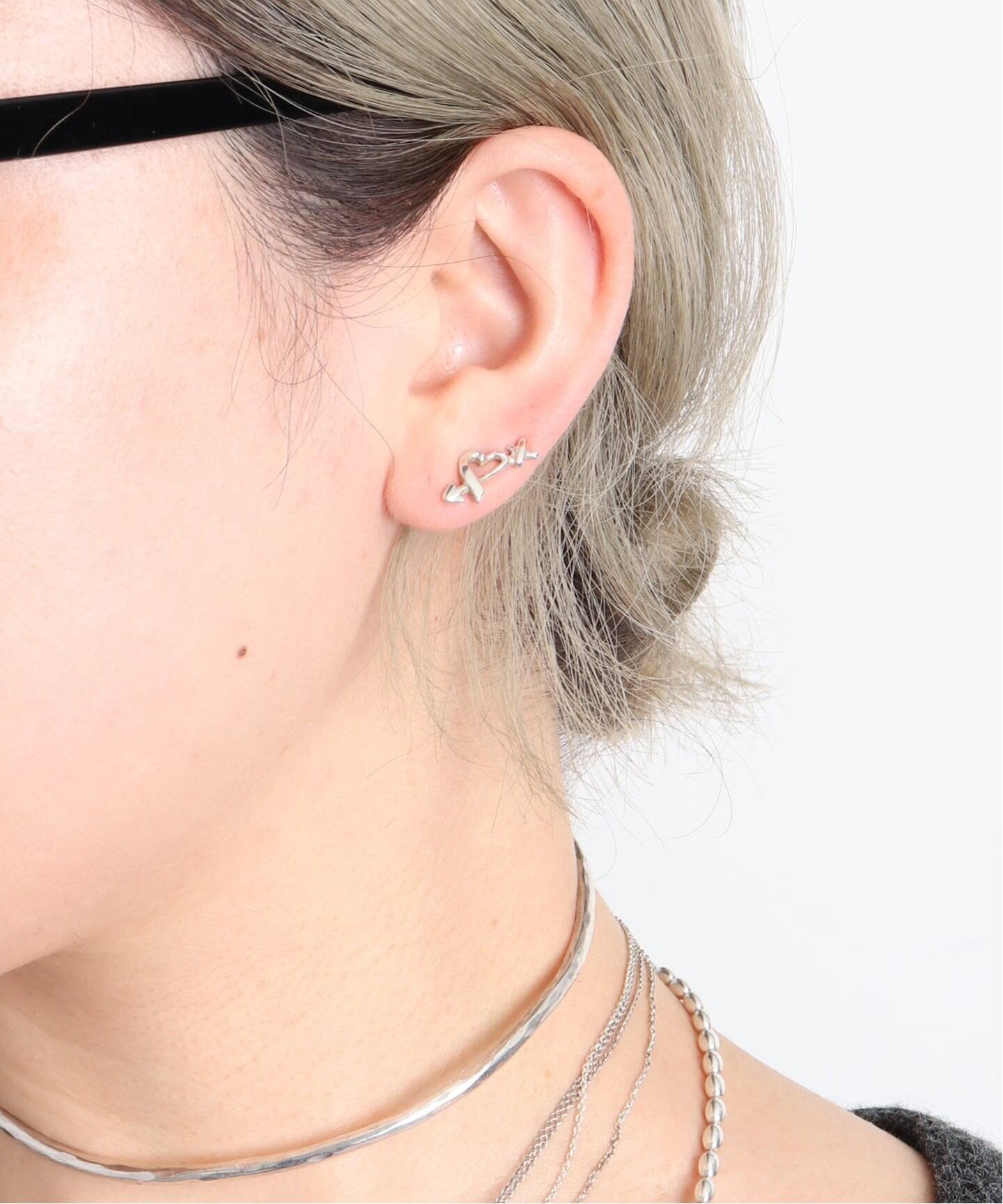 VINTAGE TIFFANY&Co./ティファニー】Loving heart arrow pierce(両耳