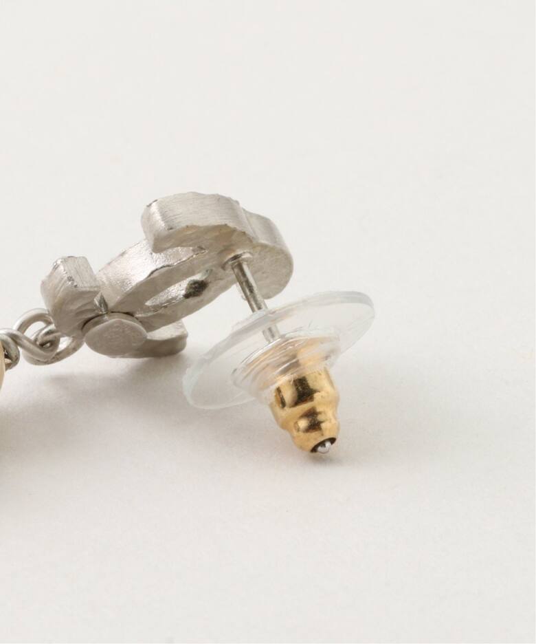 VINTAGE CHANEL/シャネル】 pierce logo rs ball(両耳)（ピアス（両耳 