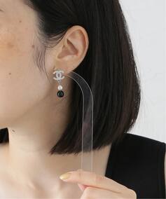 VINTAGE CHANEL/シャネル】 pierce logo rs ball(両耳)（ピアス（両耳 