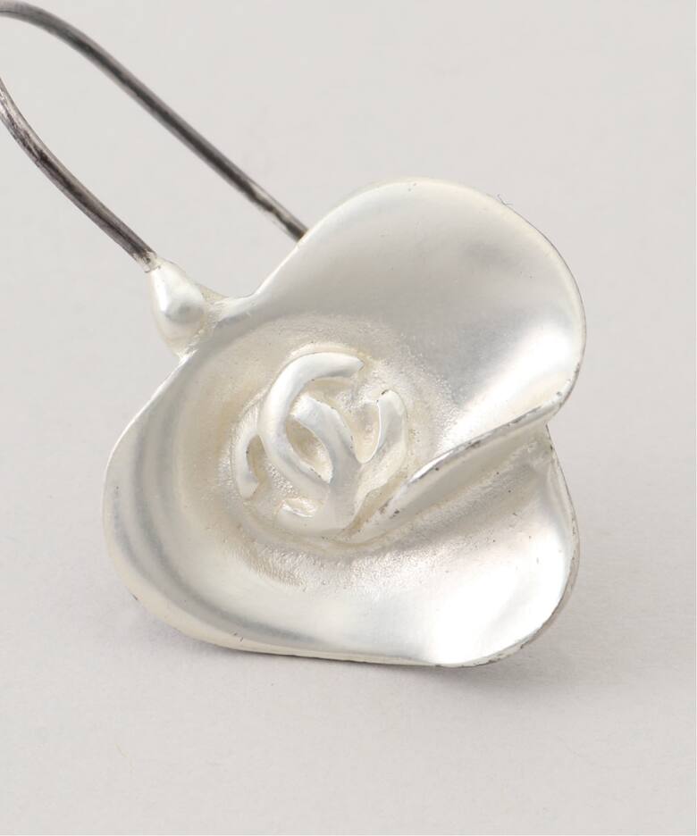 VINTAGE CHANEL/シャネル】 pierce logo flower(両耳)（ピアス（両耳用 