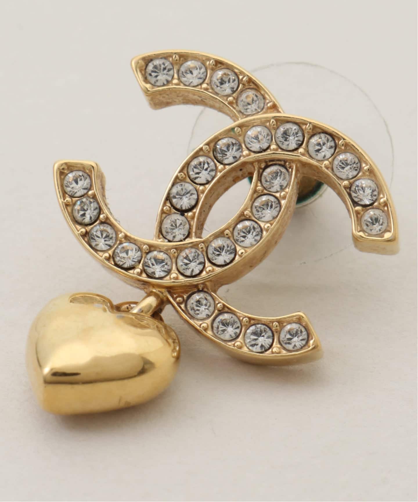 CHANEL/シャネル】CC pierce rs heart (両耳)（ピアス（両耳用