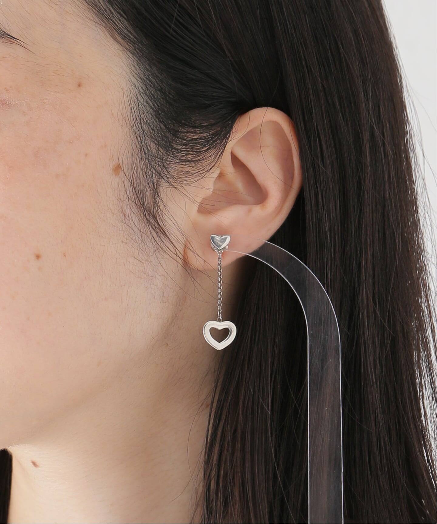 VINTAGE TIFFANY&Co./ティファニー】 Double heart drop pierce(両耳
