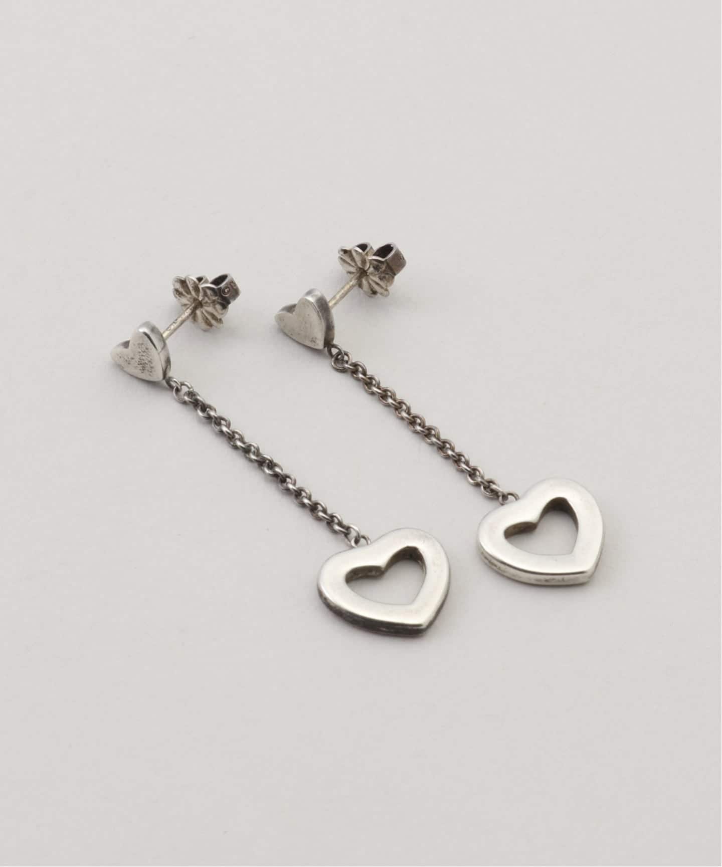 VINTAGE TIFFANY&Co./ティファニー】 Double heart drop pierce(両耳
