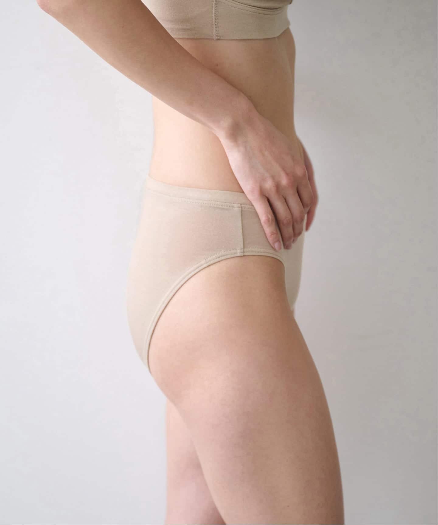 ACTIVE】Bamboo ストレッチビキニショーツ（ベージュ）（ショーツ