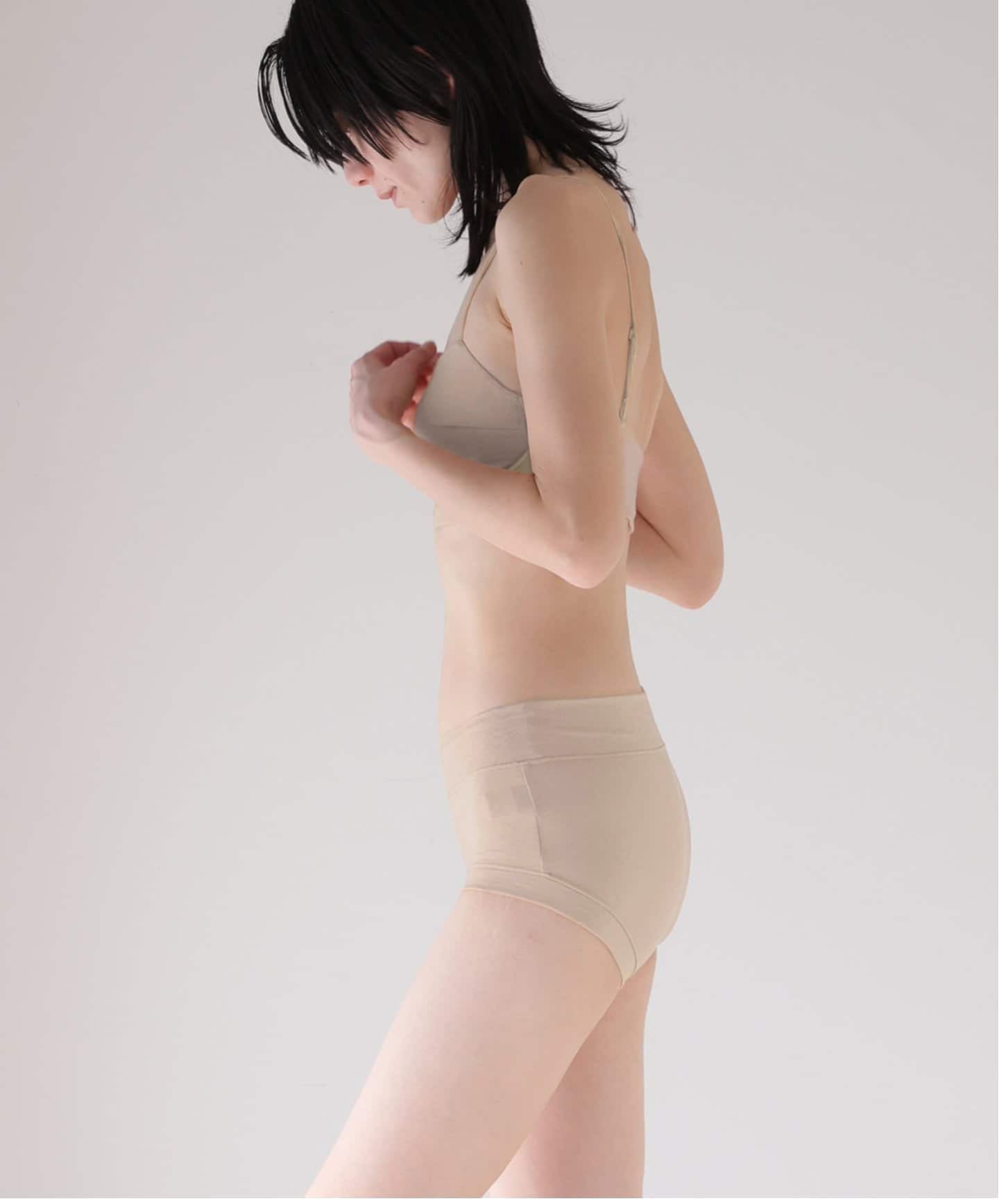 ACTIVE】Bamboo ボーイレッグショーツ（ベージュ）（ショーツ）｜EMILY