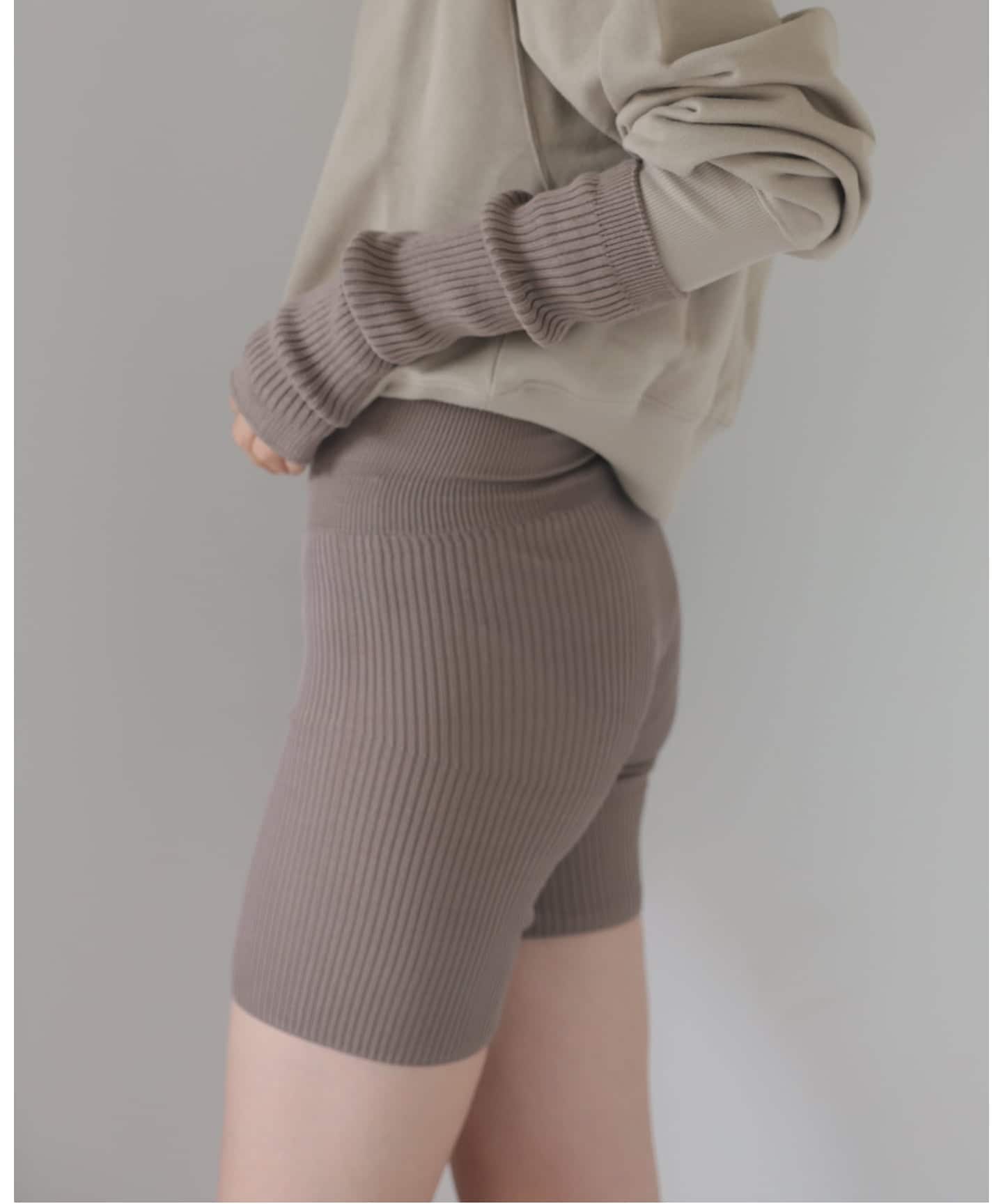 シルク混リブ腹巻パンツ（ショーツ）｜EMILY WEEK（エミリーウィーク