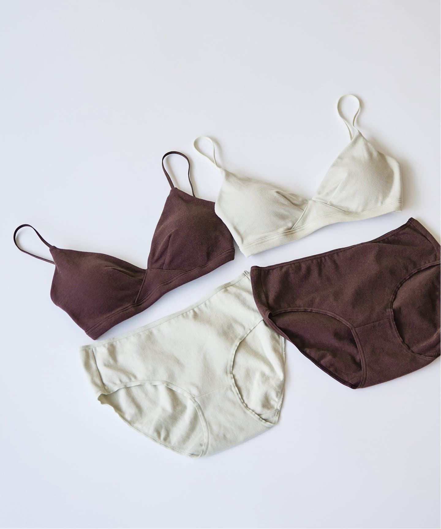 RESET】オーガニックコットン混 ショーツ（ブラウン、ミント