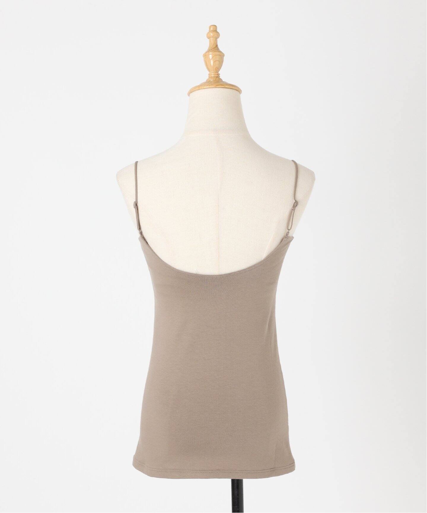 EMILY WEEK 新品 オーガニックコットン混ストレッチブラキャミソール 追加》オーガニックコットン混 ストレッチブラキャミソール