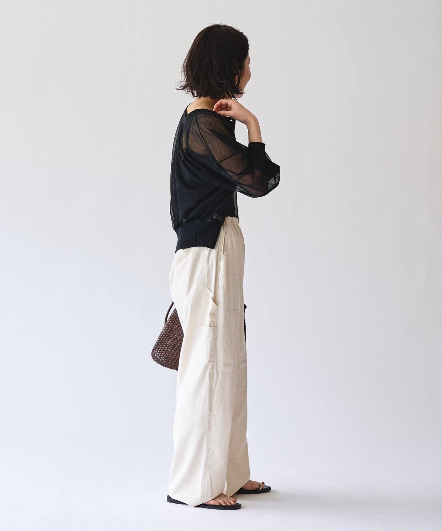 【新品】EMILY WEEKオーガニックコットン混ストレッチブラキャミソール 追加》オーガニックコットン混 ストレッチブラキャミソール