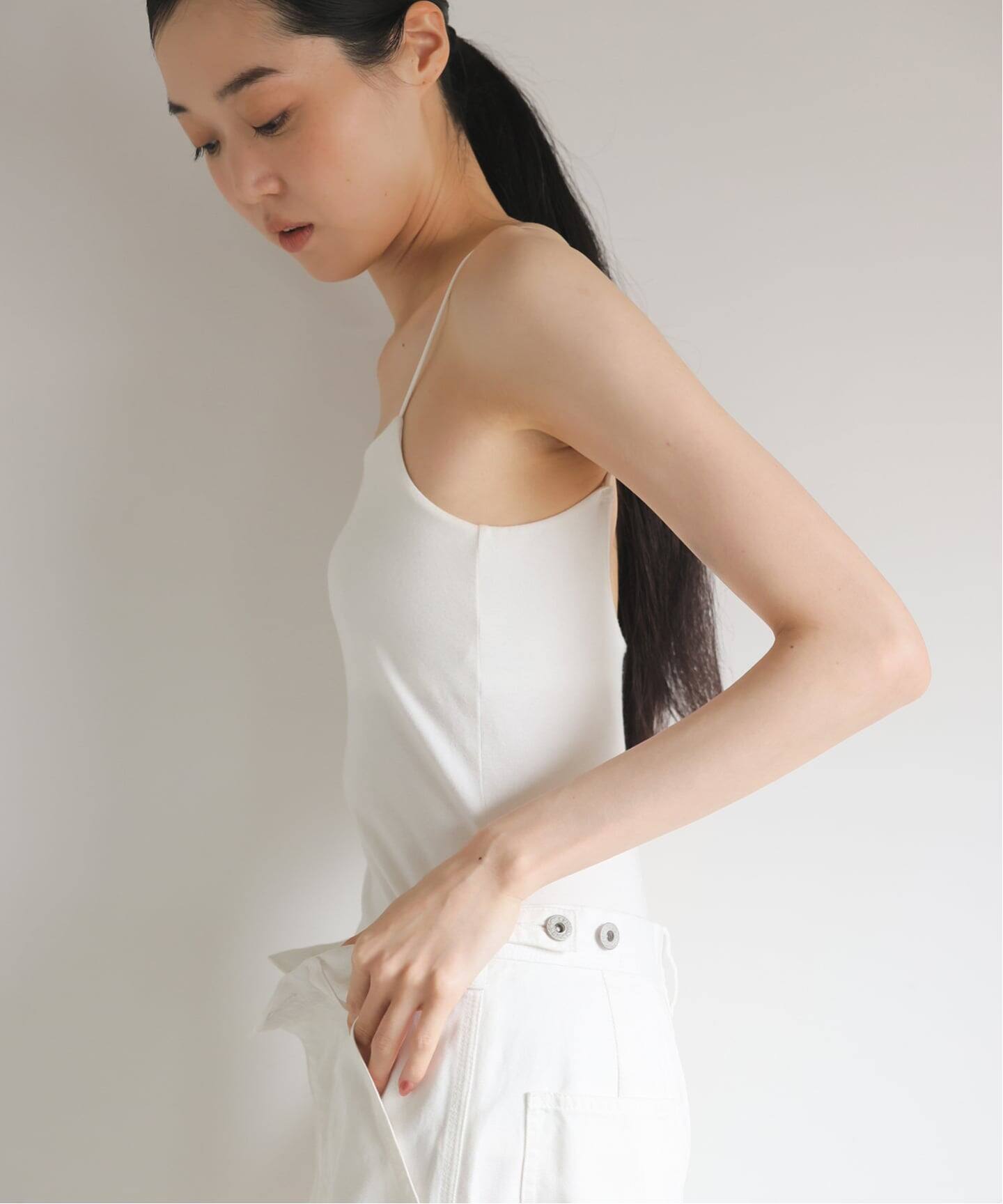 追加3》オーガニックコットン混 ストレッチブラキャミソール