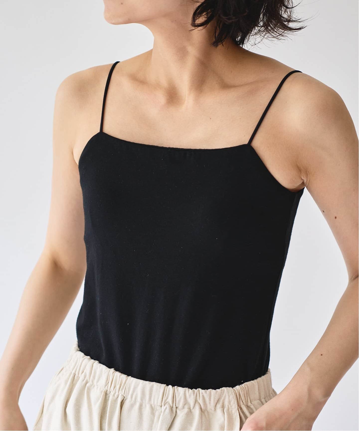 overdue flair ブラックキャミソール overdue flair ブラックキャミソール Flare Camisole | STUMBLY
