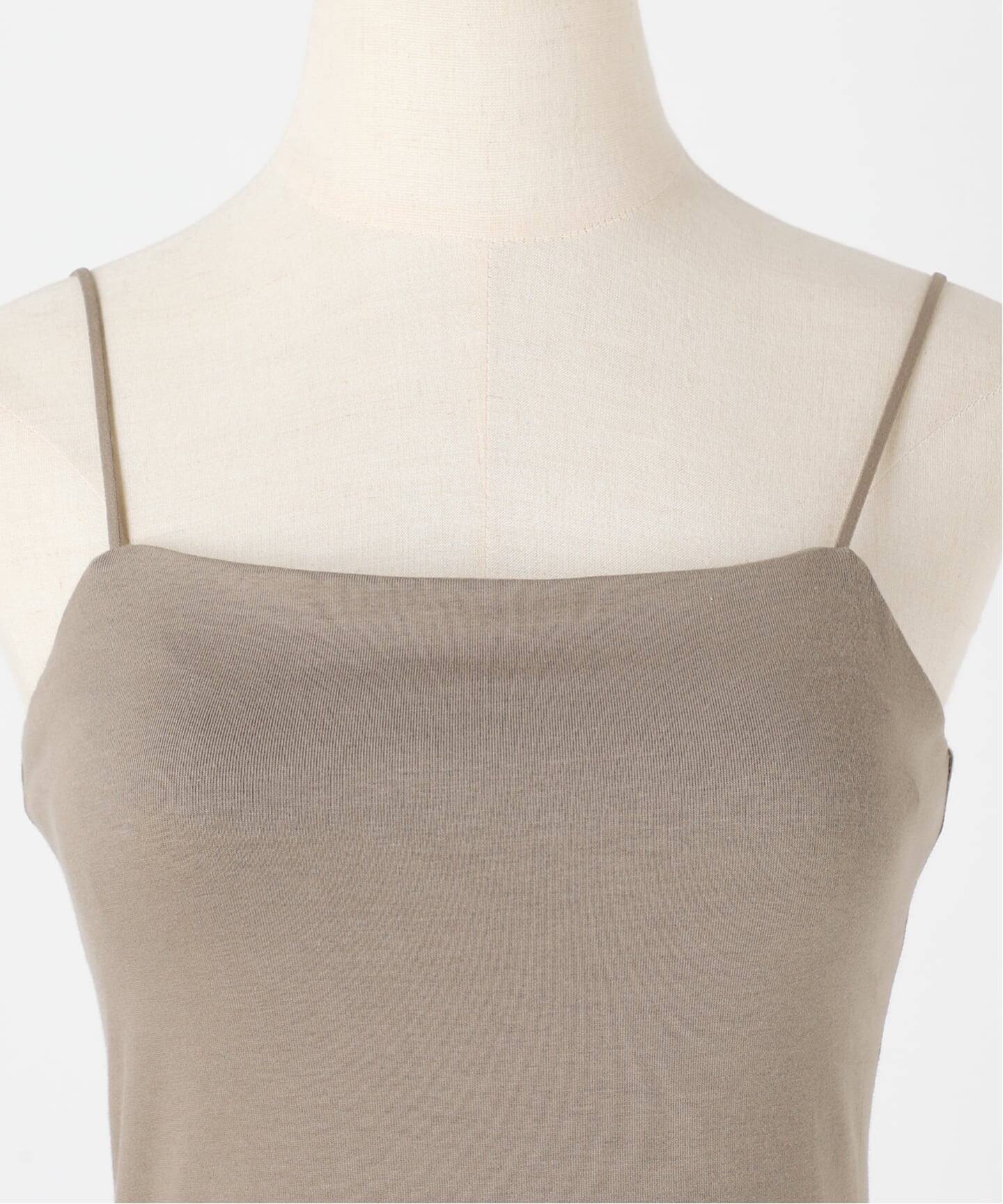追加3》オーガニックコットン混 ストレッチブラキャミソール