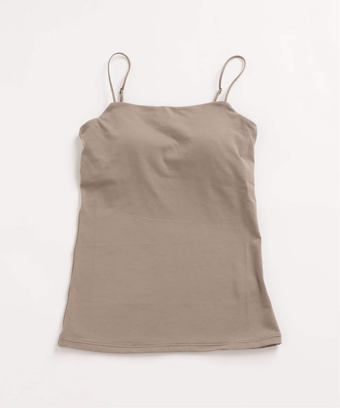 ★新品★EMILY WEEKオーガニックコットン混 ストレッチブラキャミソール白 追加3》オーガニックコットン混 ストレッチブラキャミソール
