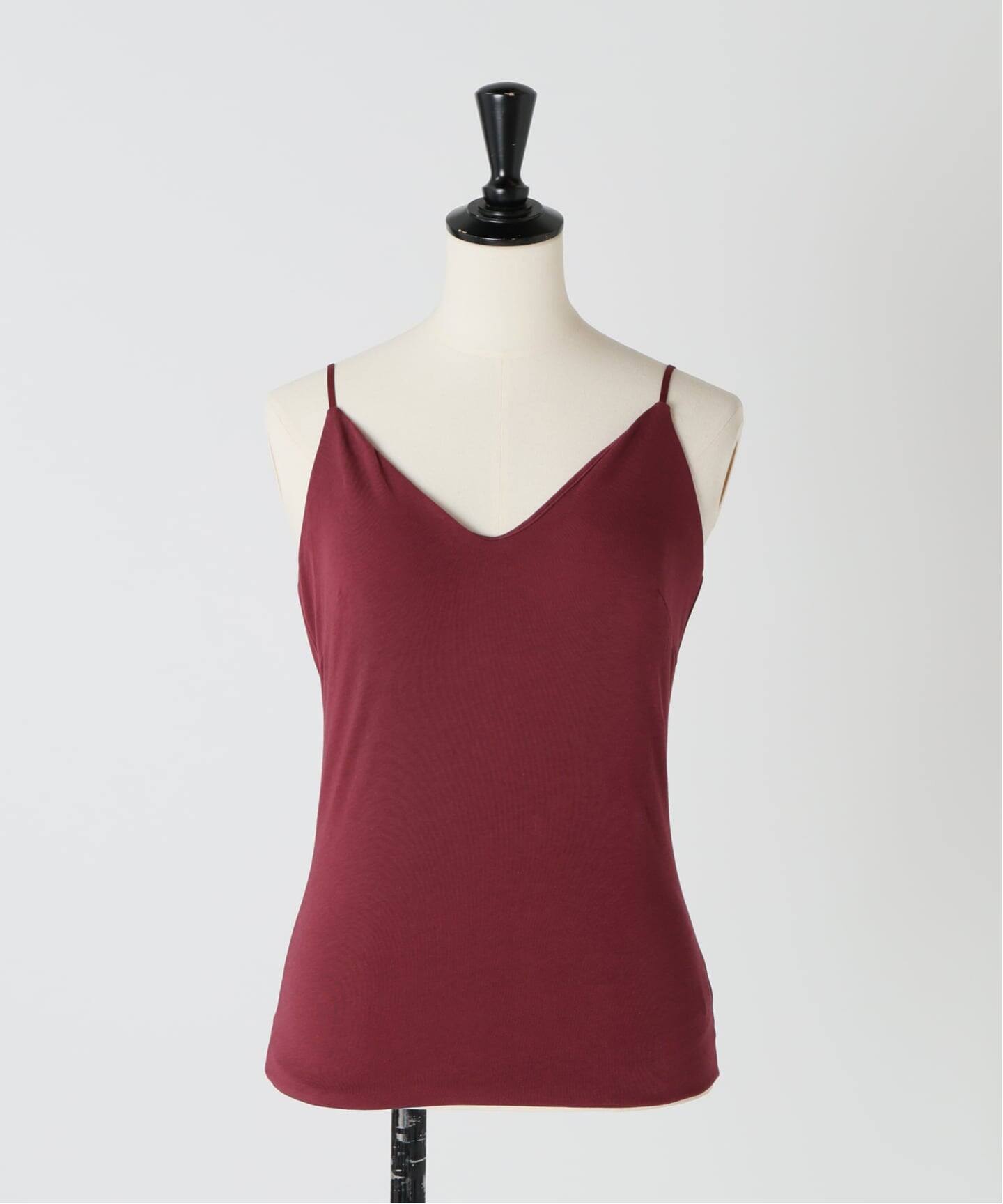 エミリーウィーク（emilyweek）/【RESET】オーガニックコットン混 ブラキャミソール（ベージュ、ボルドー） RESET】オーガニックコットン混 ブラキャミソール（ベージュ、ボルドー