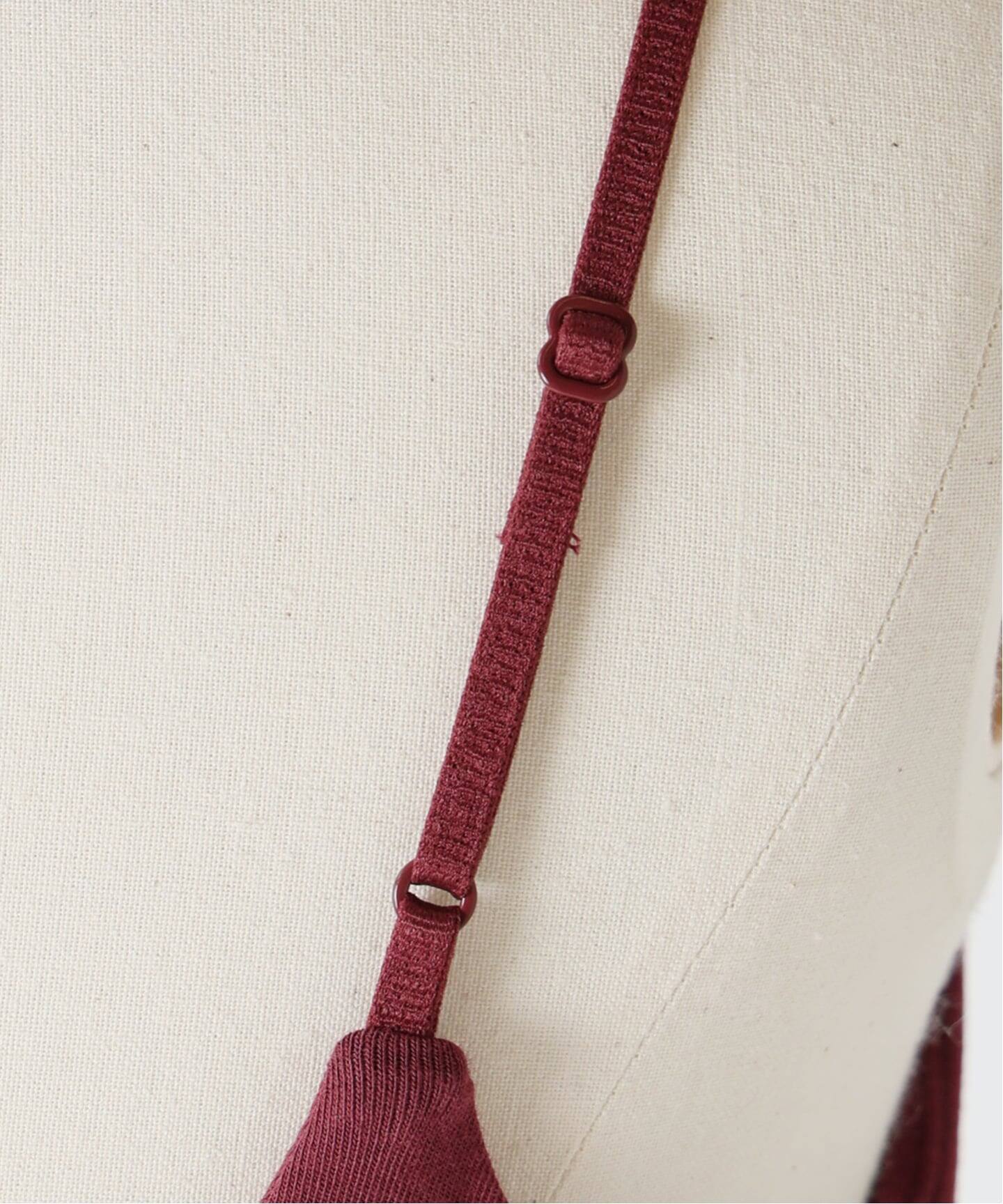 RESET】オーガニックコットン混 ブラキャミソール（ベージュ、ボルドー