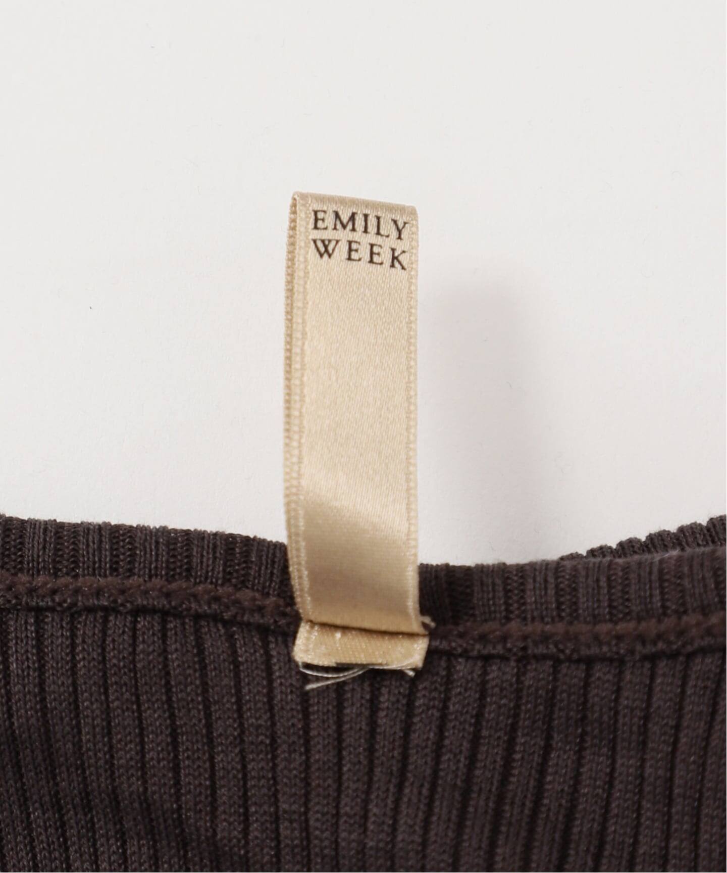 【完売品】EMILY WEEK シルクテレコリブブラタンクトップ シルクテレコリブブラタンクトップ（カップ付きインナー