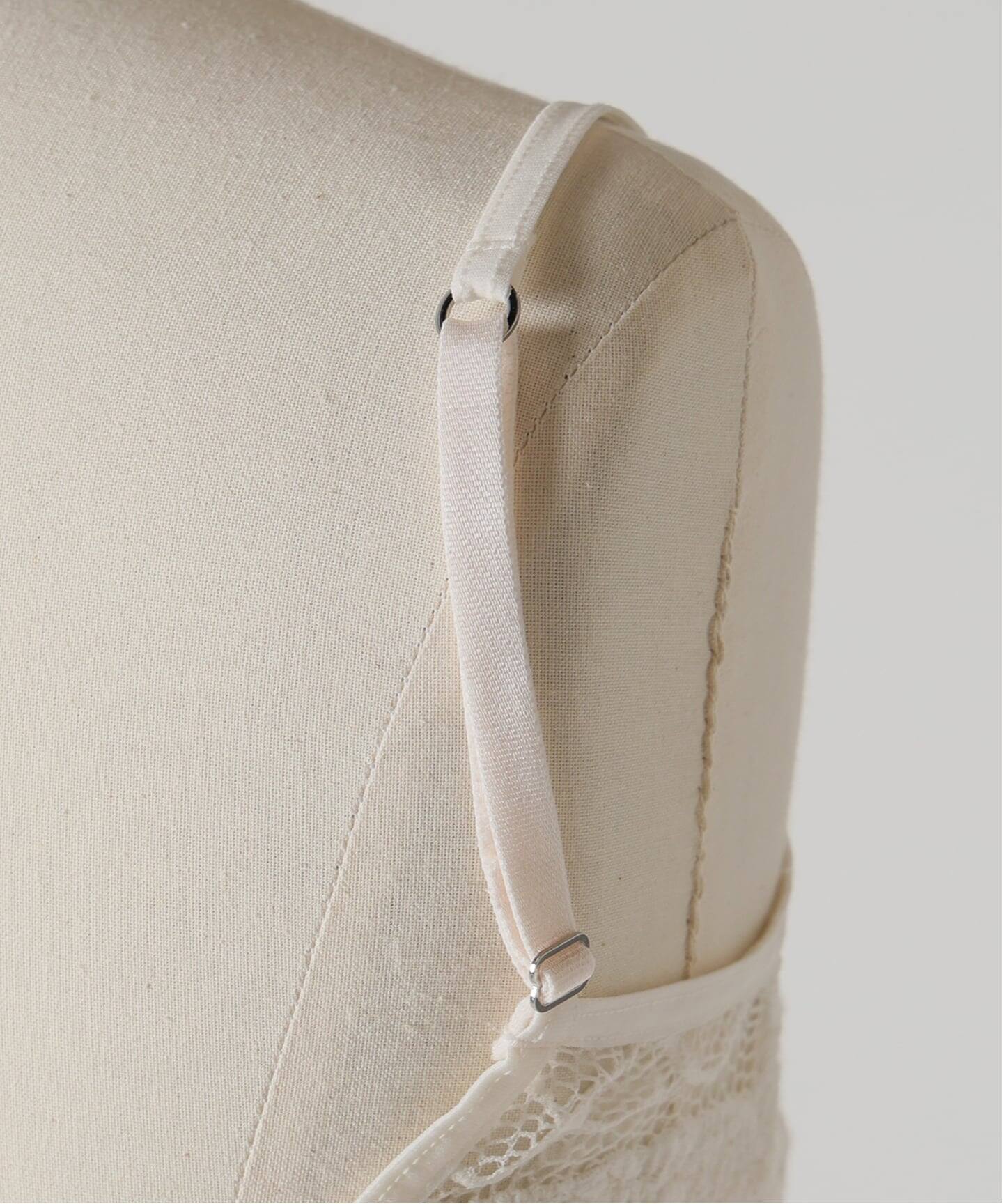 シャーリングレースロングキャミソール（キャミソール）｜EMILY WEEK