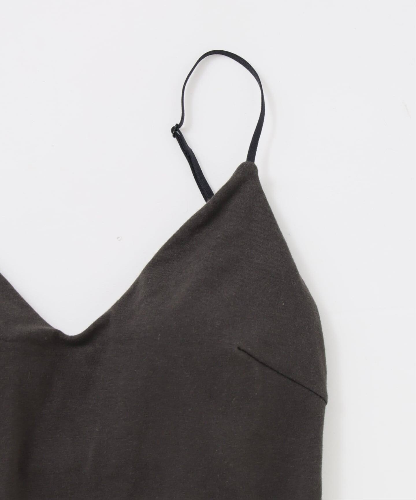 RESET】オーガニックコットン混 ブラキャミソール（グレー）（カップ