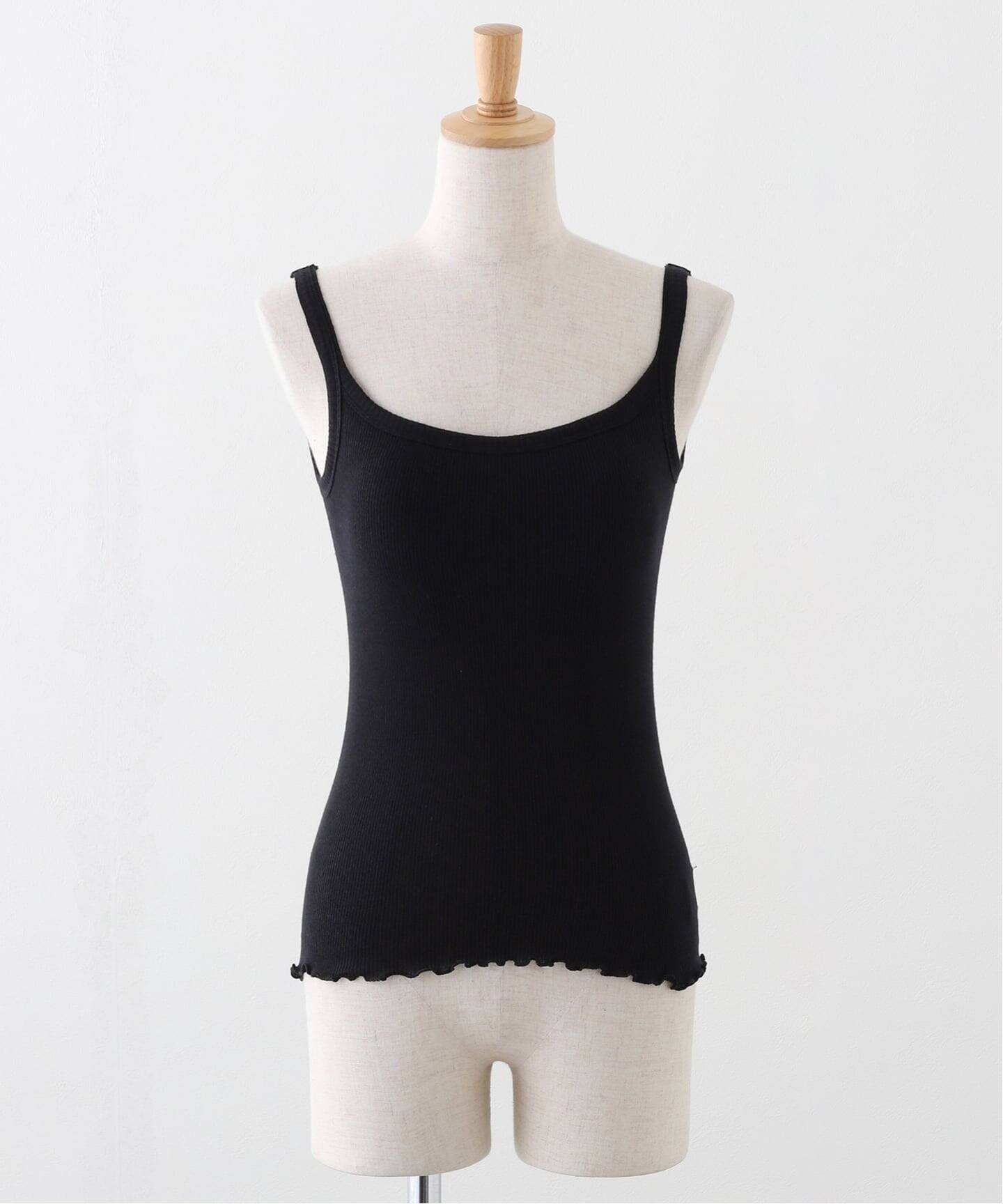 ふみただ WASHER PLAIN STITCH SLIT TANK