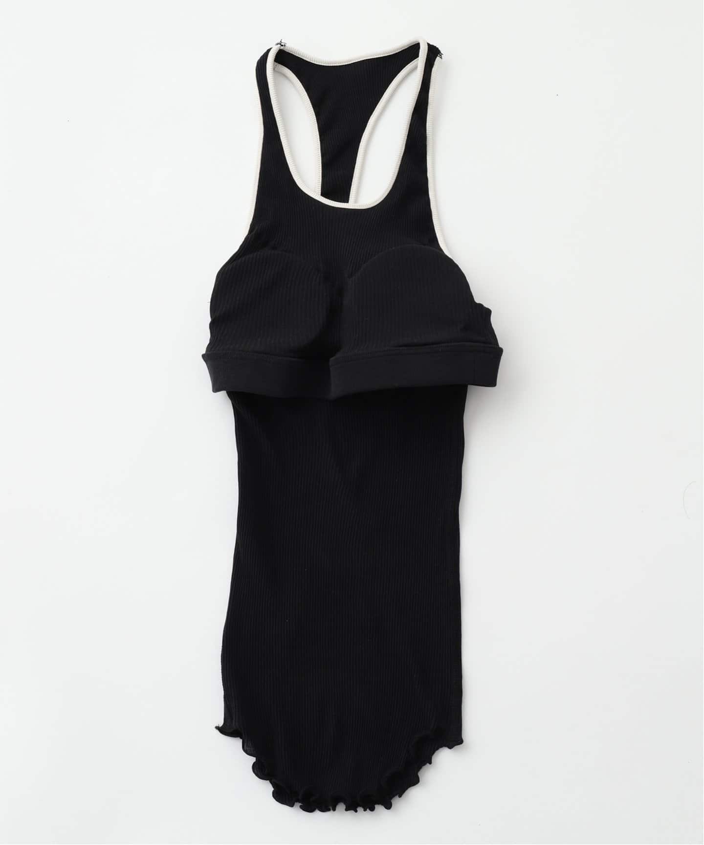 HAKUJI/ハクジ】Twist cotton asym bra タンクトップ / H232510