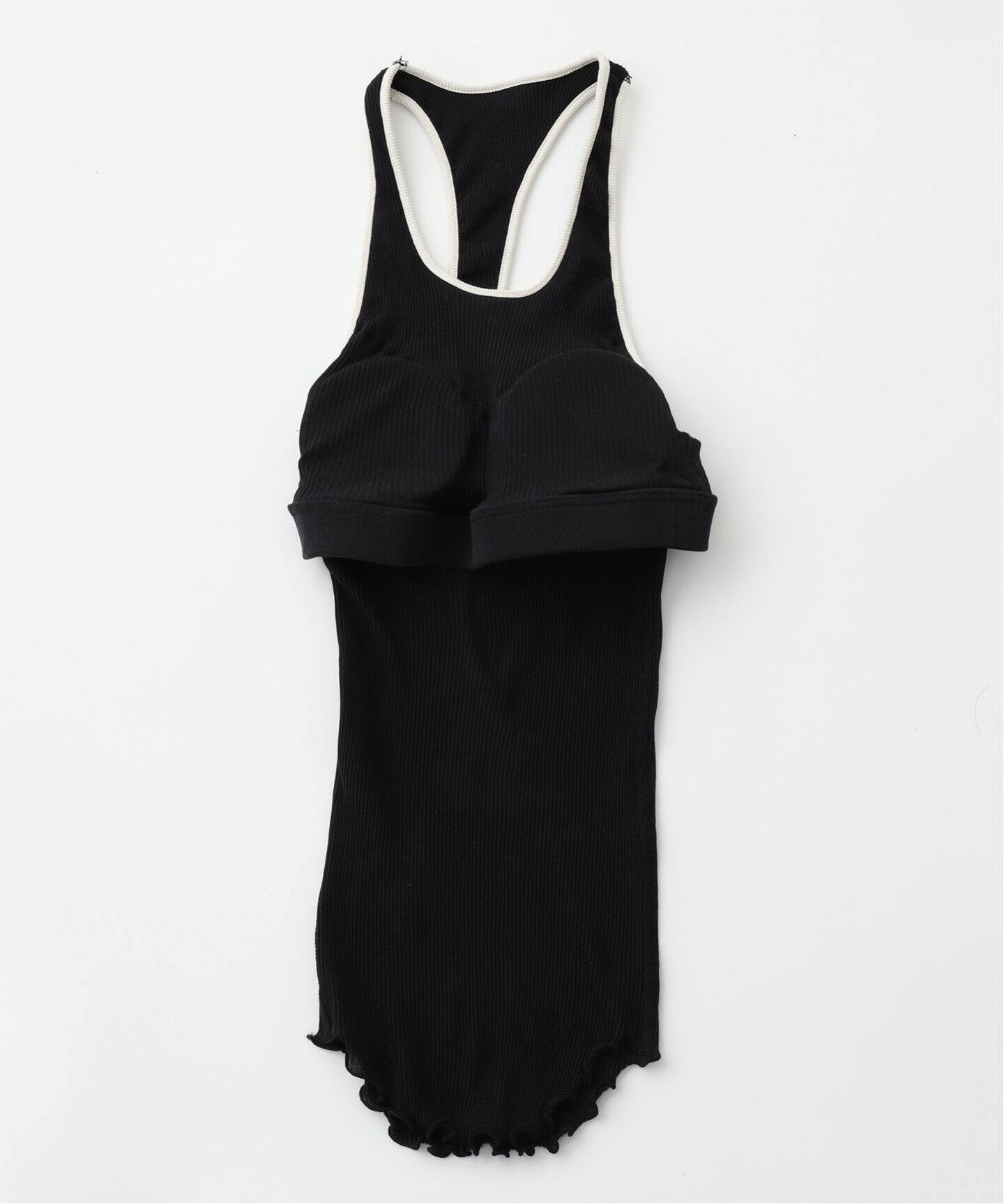 HAKUJI/ハクジ】Twist cotton asym bra タンクトップ / H232510 